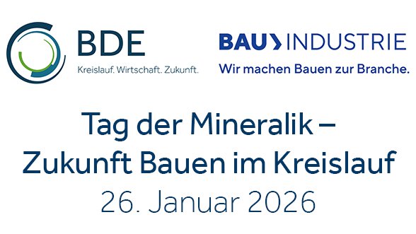 Tag der Mineralik - Zukunft Bauen im Kreislauf